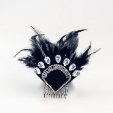 Flapper Headpiece Black