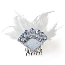 Flapper Headpeice Silver