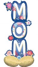 Airloonz, MOM • Freestanding Mega Jumbo 4½' Mylar Air-Fill Balloon