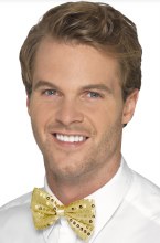 Bow Tie Gold Sequin