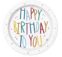 B-Day Mayhem 7" Plate 8ct