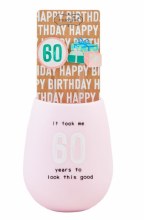 50th Birthday Silicone Wine Glass Set