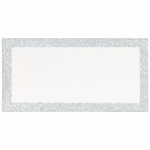 Place Cards Silver Glitter