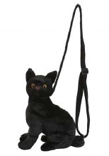Black Cat Plush Purse