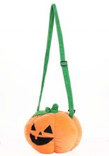 Pumpkin Jack-o-Lantern Plush Purse