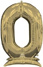 Airfill Megaloon 54in Gold "0"