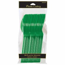 Festive Green Spoons 20ct