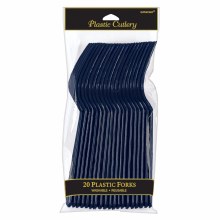 True Navy Blue Forks 20ct