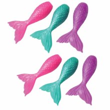 Mermaid Tail Pencil Toppers • 6 Count