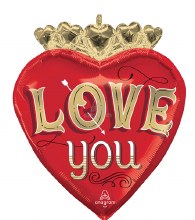 I Love You, Just My Type Heart Shape • Jumbo 26in. Mylar Helium Balloon