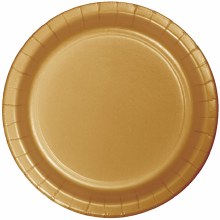 Glittering Gold 9" Paper Plate