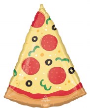 Pizza Slice Shape • Jumbo 34in. Mylar Helium Balloon