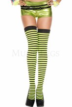 Thigh Hi Stripe Blk/Green