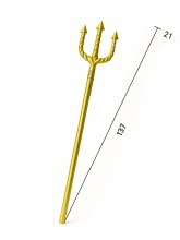 Gold Trident Staff
