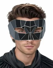 Mask Half Mirrored Black