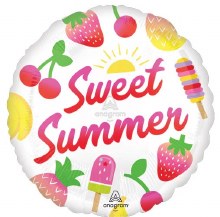 Fruit Mix, Sweet Summer Round • Standard 18" Mylar Helium Balloon