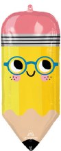 Cute Pencil Shape • Jumbo 31" Mylar Helium Balloon