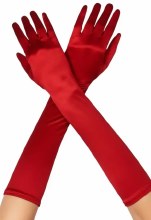 Opera Gloves Long Red