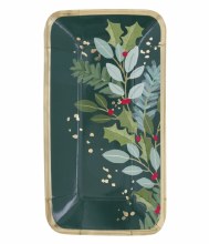 Holly Days Rectangular Plate