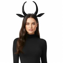 Headband Black Demon Horns