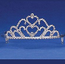 Tiara Double Heart 2"
