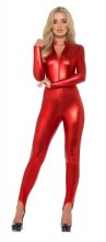 Whiplash Red Zip-up Catsuit XS