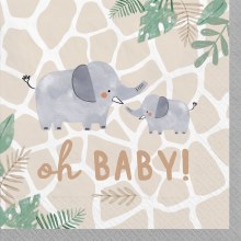 Soft Jungle Beverage Napkins