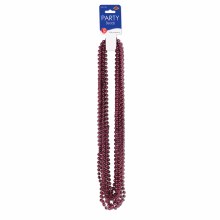Beads Party Sm Round Maroon