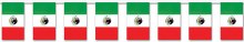 Mexican Flag Banner 60ft