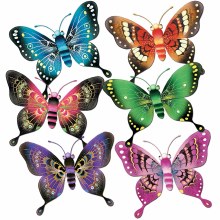 Butterflies Nylon Glit 5" Asst