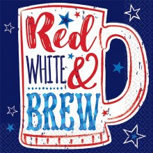 Red/Wht/Brew Bev Nap