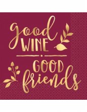 Good Wine Good Friends Bev Nap