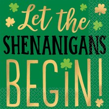 Shenanigans Beverage Napkins ~ 16 Pack