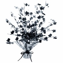 New Year Burst Centerpiece Black and Ailver