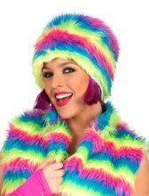 Hat Rainbow Fur
