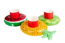 Inflatable Fruit Drink Holders 3pc