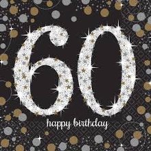 Sparkling 60 Lunch Napkins 16ct