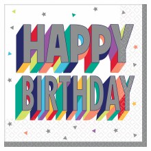 Happy Birthday Lunch Napkins 16ct