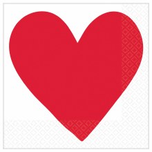 Heart Day Lunch Napkins 16pk