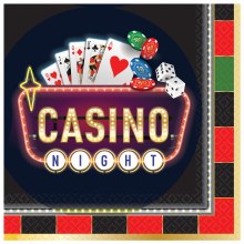 Lunch Napkins Casino Night