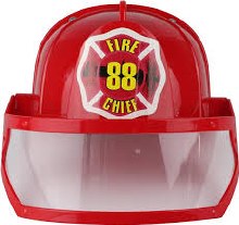 Fireman Helmet Red Child