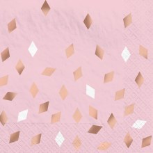 Blush Birthday Lunch Napkins 16ct