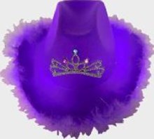 Hat Cowboy Purple w/ Tiara