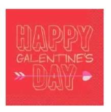 Galentine Bev Napkins 16ct