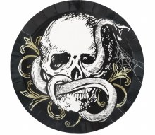 Sketchy Skull 7" Plate 8ct