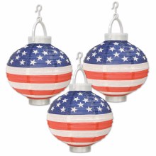 Lanterns Light Up Patriotic