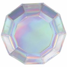 Plates Iridescent Decagon