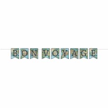 Banner Bon Voyage Map Print