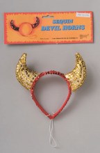 Horns Devil Red/Gold Sequin