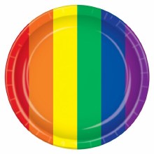 Plates Rainbow 7in 8pk